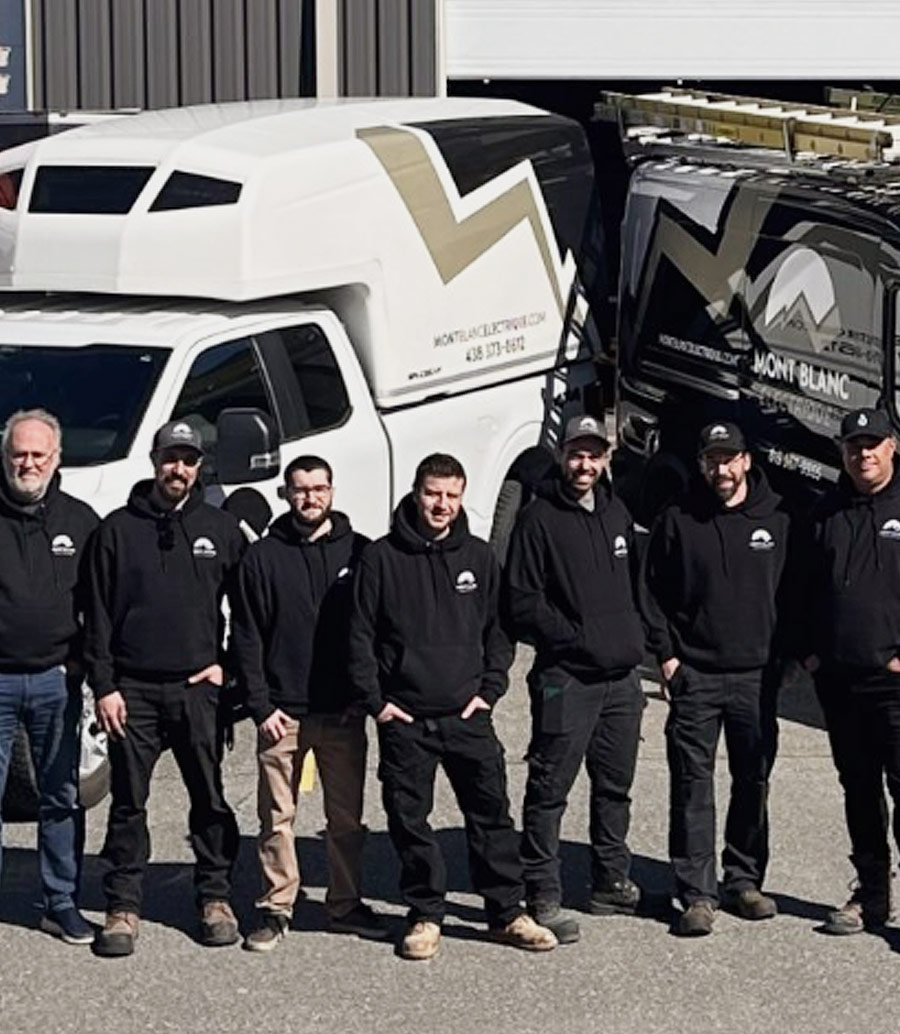 Les camions de Mont Blanc Électrique